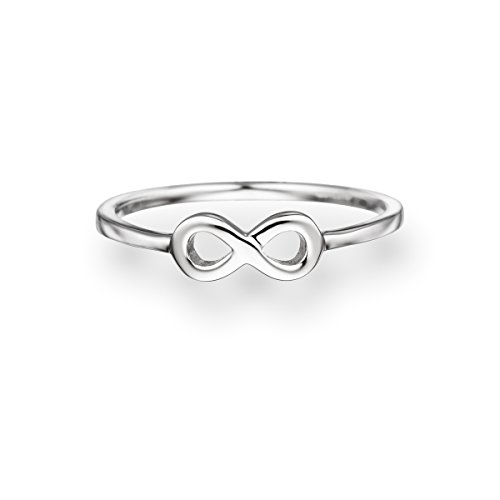 Glanzstücke München Damen-Ring Infinity Sterling Silber - Infinityring Unendlichkeits-Zeichen Ring Silberring Ring mit Symbol