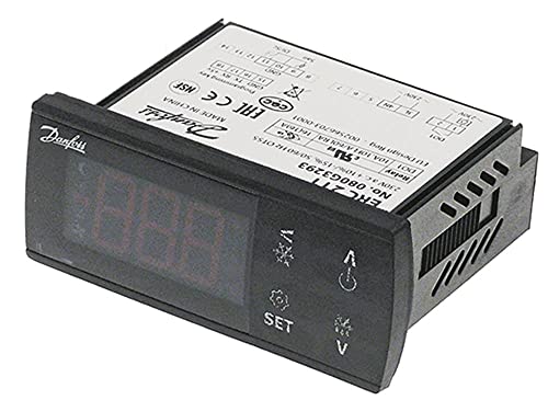 DANFOSS ERC211 Elektronikregler 230V AC für Pt1000/PTC/NTC -50 bis +99°C Anzeige 3-stellig Befestigung Einbauversion 1 Ja CO-16A