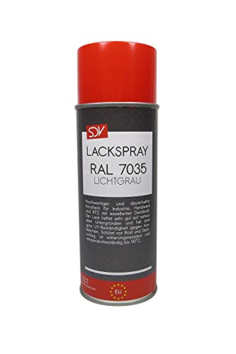 SDV Chemie Lackspray RAL 7035 LICHTGRAU seidenglanz 6x 400ml seidenglänzend Acryllack
