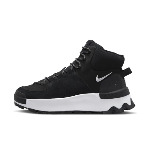 Nike Damen Classic City Boot Sneaker, Black/White-Black, 36.5 EU