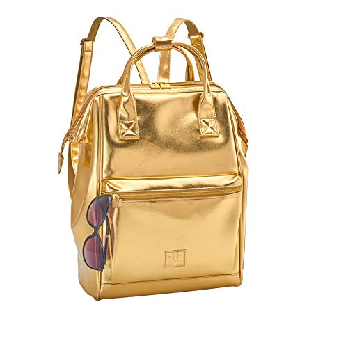 Kühltasche Rucksack in Gold, 27 x 14 x 38 cm