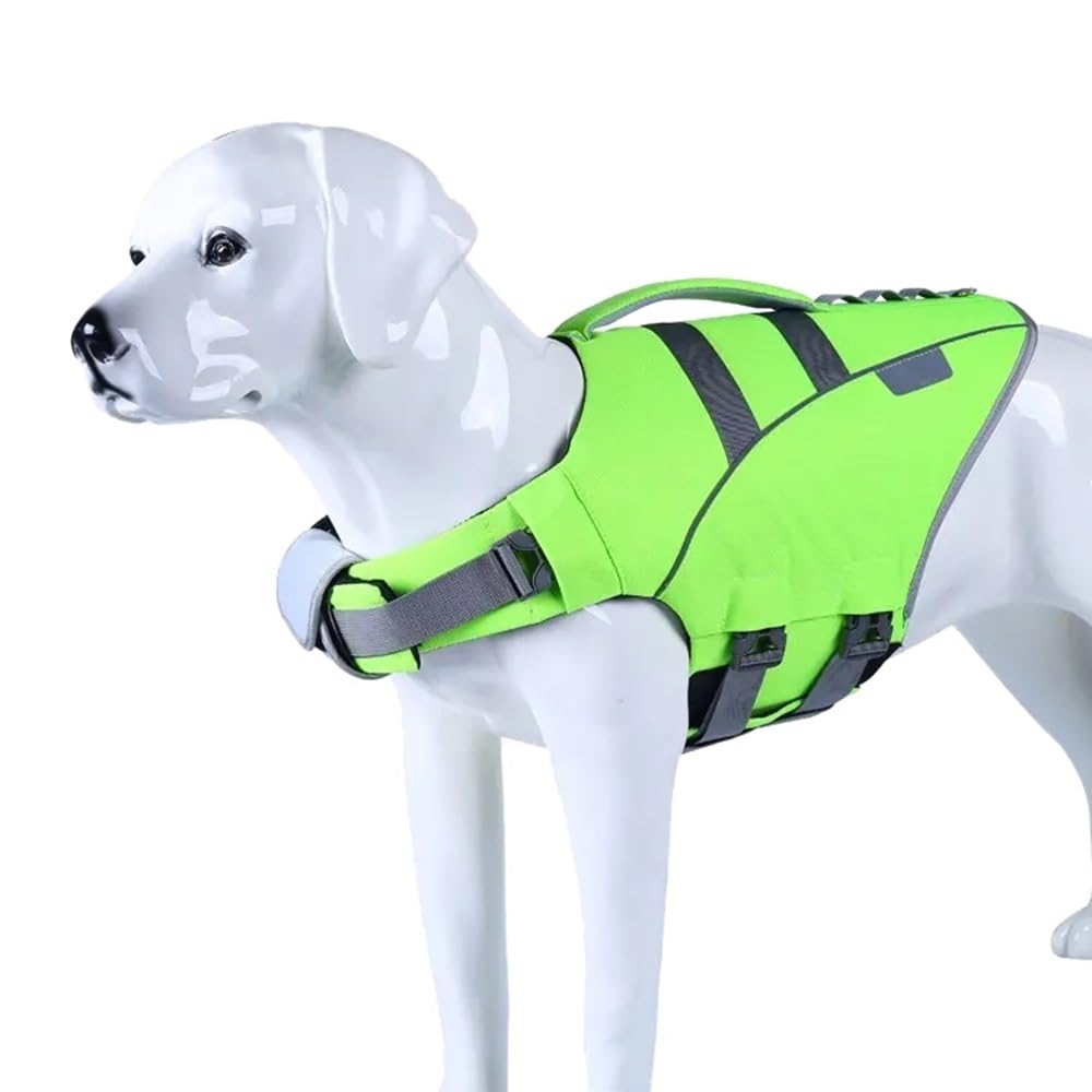 Stemax Premium Schwimmweste für Hund mit Griff - Größe M -, Rettungsweste reflektierend, hoher Auftrieb, Life Jacket