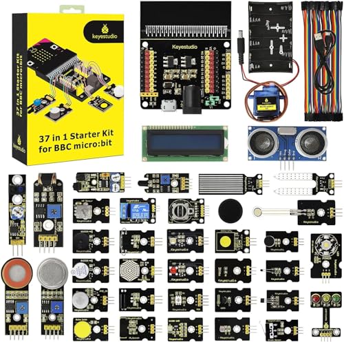 KEYESTUDIO 37 Sensoren in 1 Box Starter Kit für BBC Micro:Bit mit Tutorial (ohne Micro:Bit-Board)
