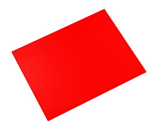 Läufer 40594 Durella Schreibtischunterlage, 40x53 cm, pop-rot, rutschfeste Schreibunterlage für hohen Schreibkomfort, abwischbar