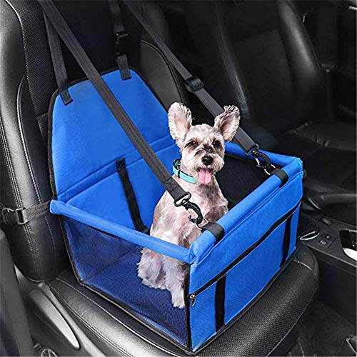 Autositz Hund Hunde Autositz Car Seat Protector Dog Dog Car Hammock Dog Hammock for Car Pet Booster Seat Pet Car Seat Dog Travel Seat for Car Blue