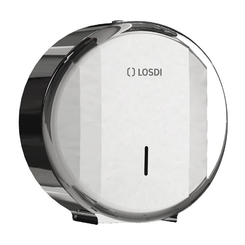 Losdi CO-207-I Toilettenpapierhalter aus Stahl, Edelstahl glänzend