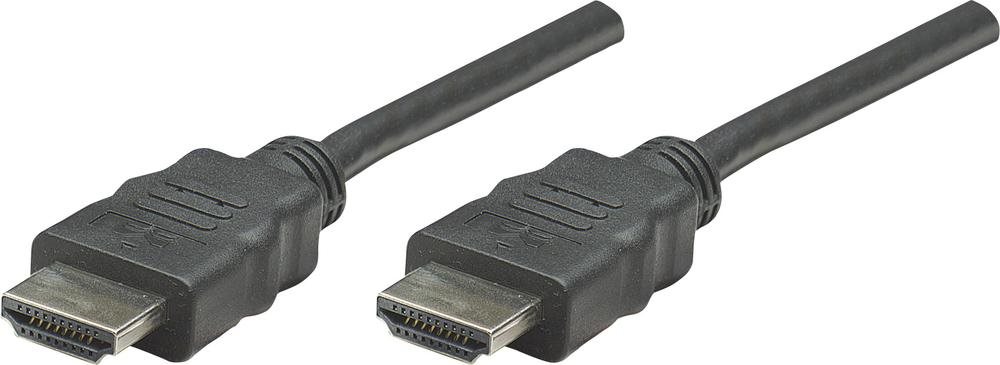 Manhattan iLynk - Video- / Audiokabel - HDMI - 30 AWG - HDMI, 19-polig (M) - HDMI, 19-polig (M) - 1,0m - abgeschirmt - Schwarz (308816)