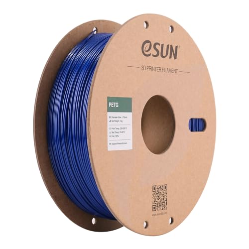 eSun PETG Filament, PETG 3D-Drucker Filament, 1.75mm / 1kg - Blau (solidblue)