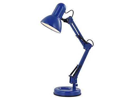 Schreib Tisch Leuchte blau Wohn Arbeits Zimmer Beleuchtung Lese Lampe verstellbar Globo 24883