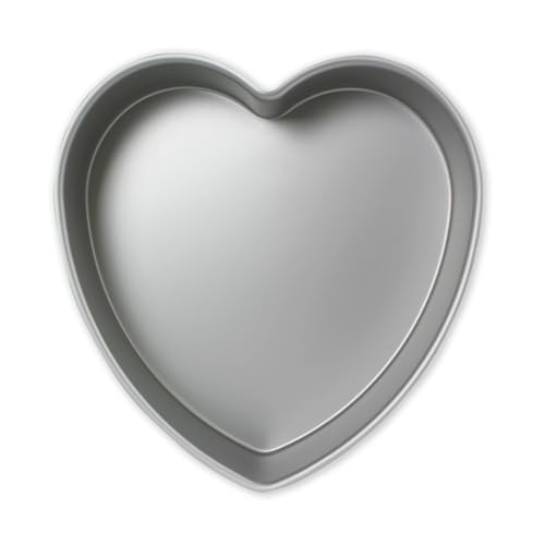 PME HRT123 Herzförmige Backform aus eloxiertem Aluminium, 305 x 76 mm tief, Silver, 30.5 cm