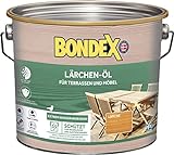 Bondex Lärchen Öl 2,5 L für 55 m² | Extrem wasserabweisend | Schützt vor Rissbildung und Austrocknung | Atmungsaktiv | matt | Holzöl | Holzschutz