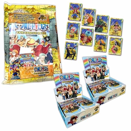 Panini One Piece - Trading Cards (Box-Bundle mit 48 Packs und LE-Cards)