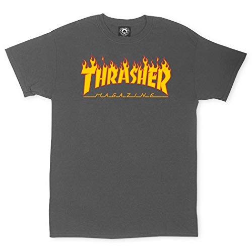 thrasher T-Shirt s/s Thrasher Flame charcoal