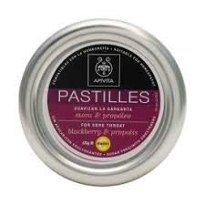 Apivita PASTILLES Pastilles for sore throat with blackberry & propolis …
