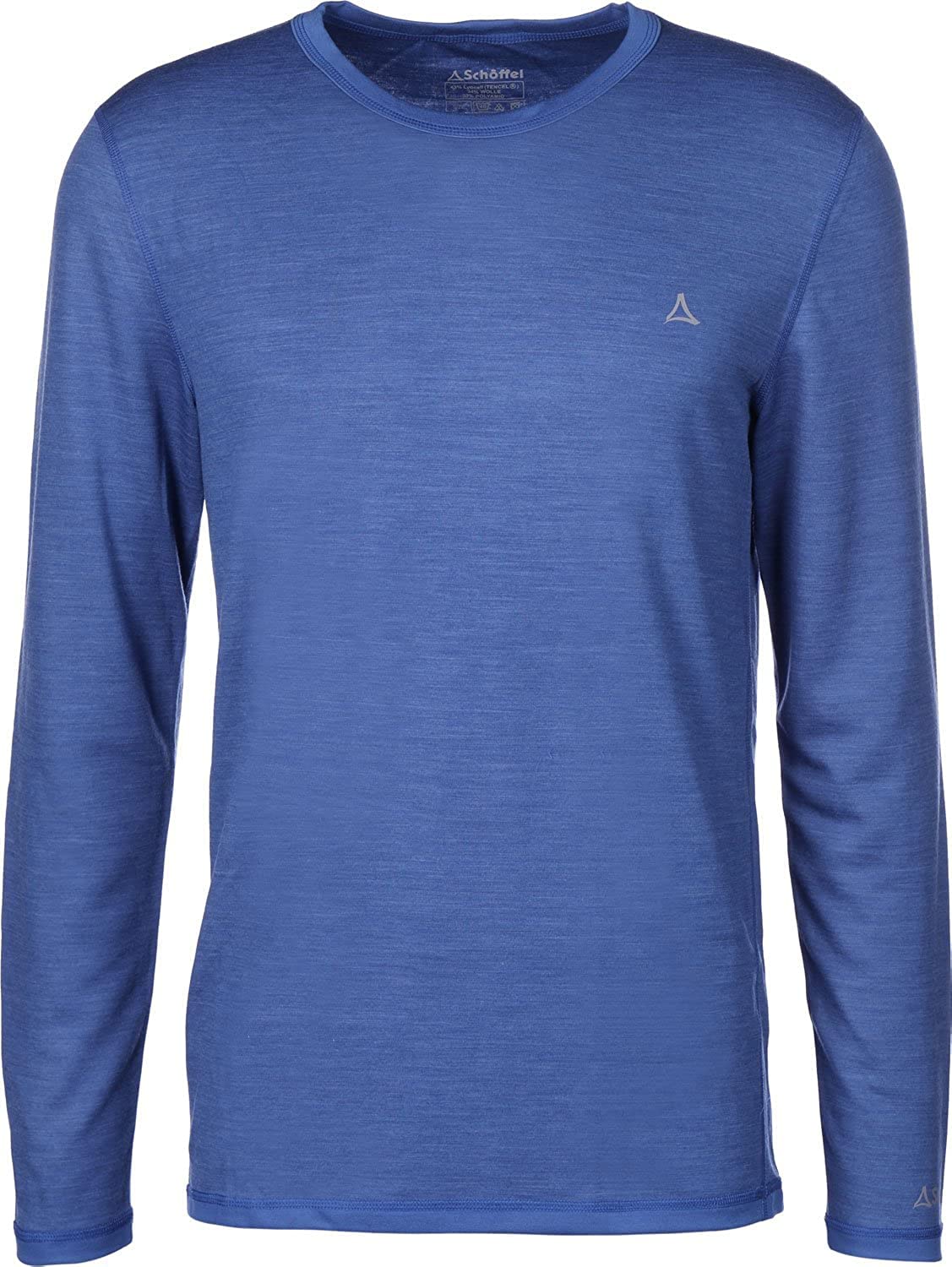 Schöffel Herren Merino Sport Shirt 1/1 Arm M, temperaturregulierendes Langarmshirt, atmungsaktives Funktionsunterwäsche-Shirt in Wollqualität, imperial b, M