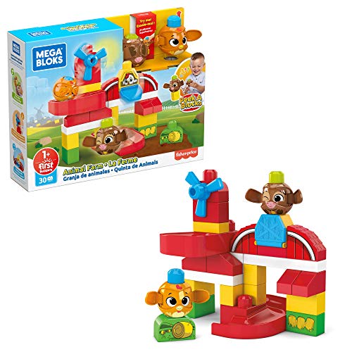 Mega Bloks GNW64 - Mega Bloks Guck-Guck Unterwasserabenteuer, Bauset mit 42 robusten Bausteinen, Spielzeug ab 1 Jahren