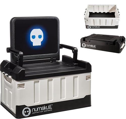 Numskull PS5-Inspiriert Schlafzimmer Aufbewahrungsbox mit Klappstuhl - Versteckter Aufbewahrungskoffer mit Sitzgelegenheit für Gaming-Zubehör und mehr - Offizielle Merchandise