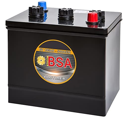 BSA 6V 105Ah Oldtimer Batterie Autobatterie für Oldtimer 6 Volt ersetzt 84Ah 96Ah 102Ah