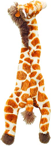 Spot (4 Pack) Skinneeez Stuffless Toy with Squeaker 14" Giraffe Dog Toy