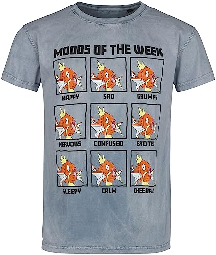 Pokémon Karpador - Moods of The Week Männer T-Shirt blau XXL