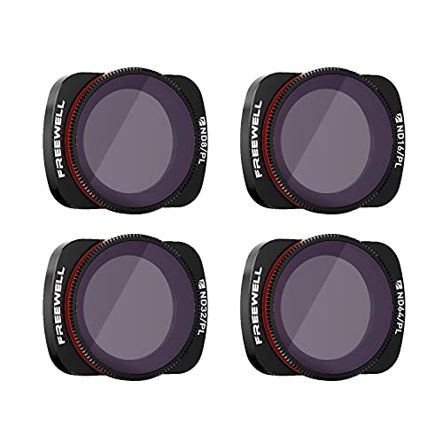 Freewell Bright Day 4K Series Filter für ND8/PL, ND16/PL, ND32/PL, ND64/PL kompatibel mit DJI Osmo Pocket