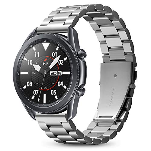 Spigen Modern Fit Entwickelt für Galaxy Watch 3 45mm Armband / Galaxy Watch 46mm Armband/Gear S3 Frontier Armband / 22mm Smartwatch Armband - Silber