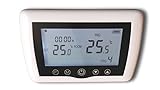 SM-PC®, Digital Funk Raumthermostat Thermostat programmierbar Touchkey weiß Serie:TOP #a46