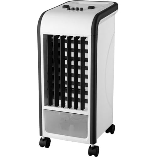 Syntrox Germany Mobile Klimaanlage Flumbrix | Luftkühler mit Wasser | Verdunstungskühler, Raumtemperatur-Optimierung, effektive Luftkühlung, 65 Watt, einfache Bedienung (Schwarz)