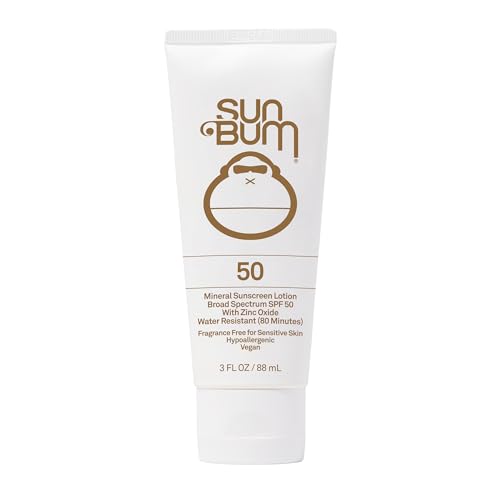 Sun Bum Mineral LSF 50 Sonnencreme Lotion | Vegan und Rifffreundlich (Octinoxat & Oxybenzzone frei) Breitspektrum natürlicher Sonnenschutz mit UVA/UVB-Schutz | 85 g