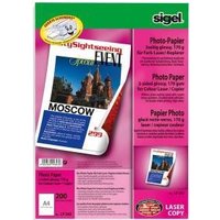 Sigel Photo Paper for Colour Laser/Copier LP342 - Beidseitig beschichtetes Fotoglanzpapier - A4 (210 x 297 mm) - 170 g/m2 - 200 Blatt (LP342)