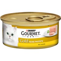 Purina Gourmet Katzenfutter Gold Feine Pastete mit Huhn 85 g