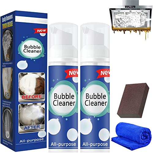 2023 NEW Bubble Cleaner Foam Spray, Bubble Cleaner, Bubble Cleaner Foam, North Moon Bubble Cleaner, Bubble Cleaner All Purpose Stain Remover, Kitchen Bubble Cleaner Spray (100ML,2PCS)
