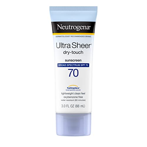 Neutrogena Ultra Sheer Dry-Touch Sunscreen, SPF 70, 3 Ounces (Pack of 2) by Neutrogena