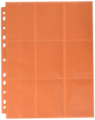 Ultimate Guard 18-Pocket Pages Side-Loading Orange (10), UGD010640