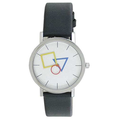 Aristo Bauhaus Unisex Uhr Edelstahl 4D85IS Leder schwarz