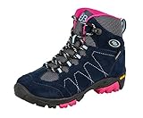 Brütting Unisex Kinder Bergen High Trekking- & Wanderstiefel, Marine/ Pink/ Blau, 31 EU