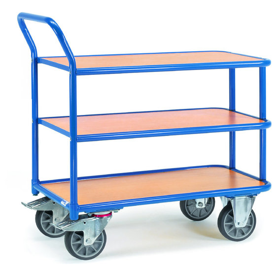 fetra® - Tischwagen 2612, 3 Ebenen, Tragkraft 400kg