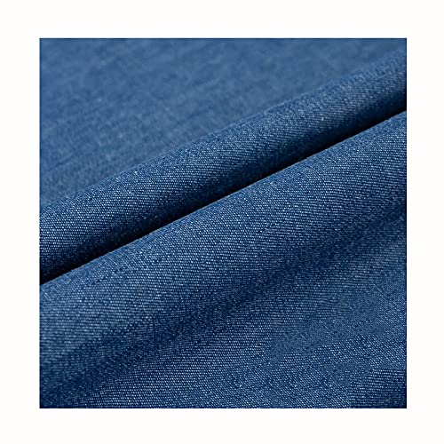 Jeansstoff Weicher Jeansstoff Haustextilien Bastelmaterialien zum Nähen von Kleidung, Beliebten Jeans, Tischdecken und Wohnaccessoires Meterware Verkauft（Breite: 150 cm）(Size:2x1.5 m,Color:Blau)
