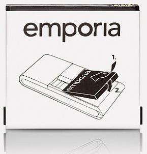 Emporia 1020mAh Li-Ion - Lithium-Ion - Navigator/Tragbarer mobiler Computer/Mobiltelefon - Schwarz - Emporia Glam (AK_V34)