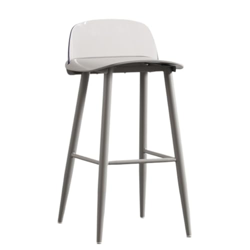 YEPENG Bar Stool Barstuhl, einfacher Hochstuhl, Acryl-Rückenlehne, Milchtee-Shop, Café, Barstuhl, Wohnzimmer, Theke, Rezeption Barhocker (Color : G, Size : C)