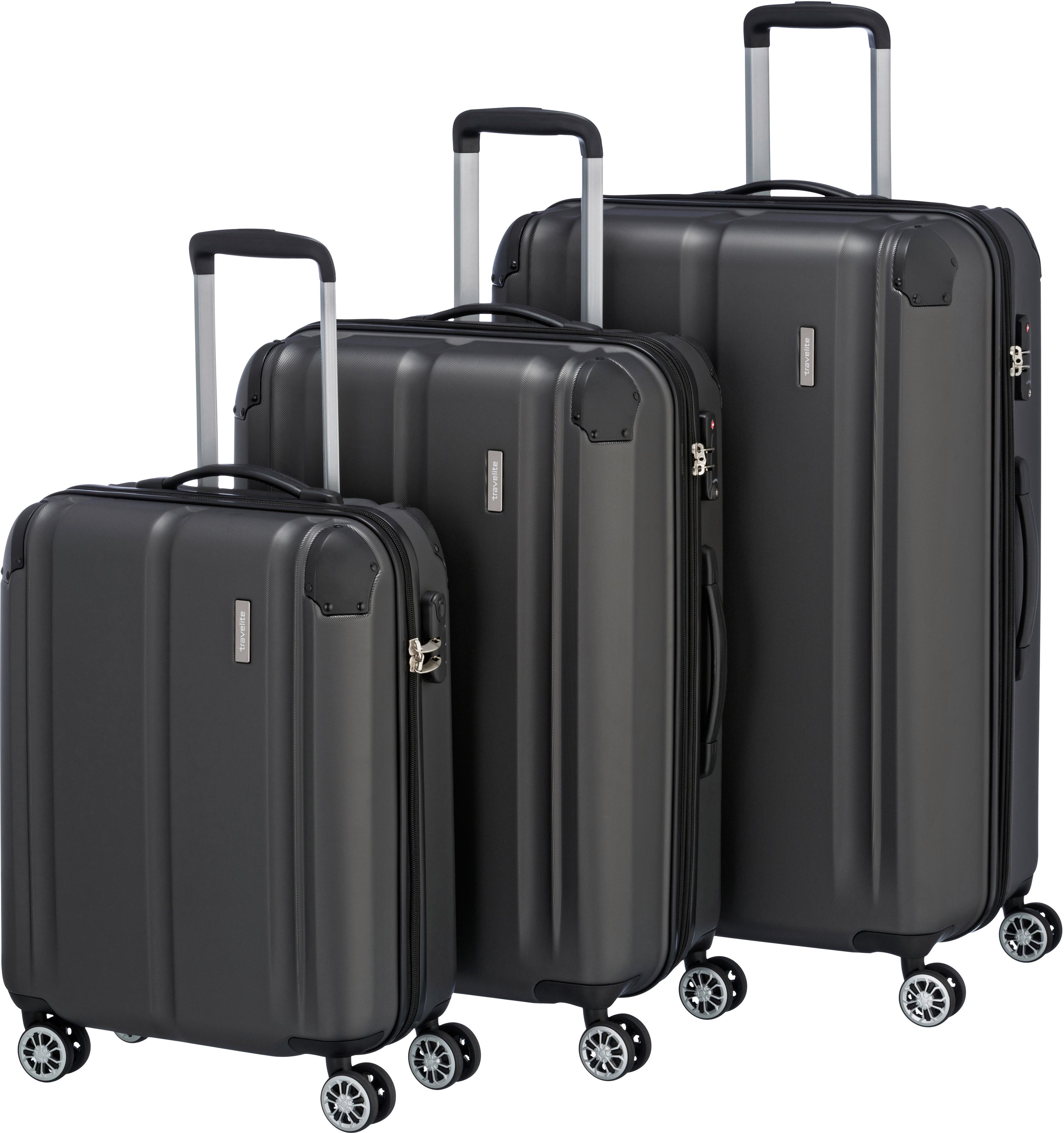 travelite Trolleyset "CITY 4w L/M/S", (3 tlg.)