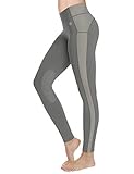 FitsT4 Reithose REIT-Leggings für Damen Mädchen mit Kniebesatz und Innentasche - Atmungsaktiv 4-Wege-Stretch - für Reitschule Reitsport - in Schwarz, Blau, Grau, Braun oder Beige - Größe xs – XL