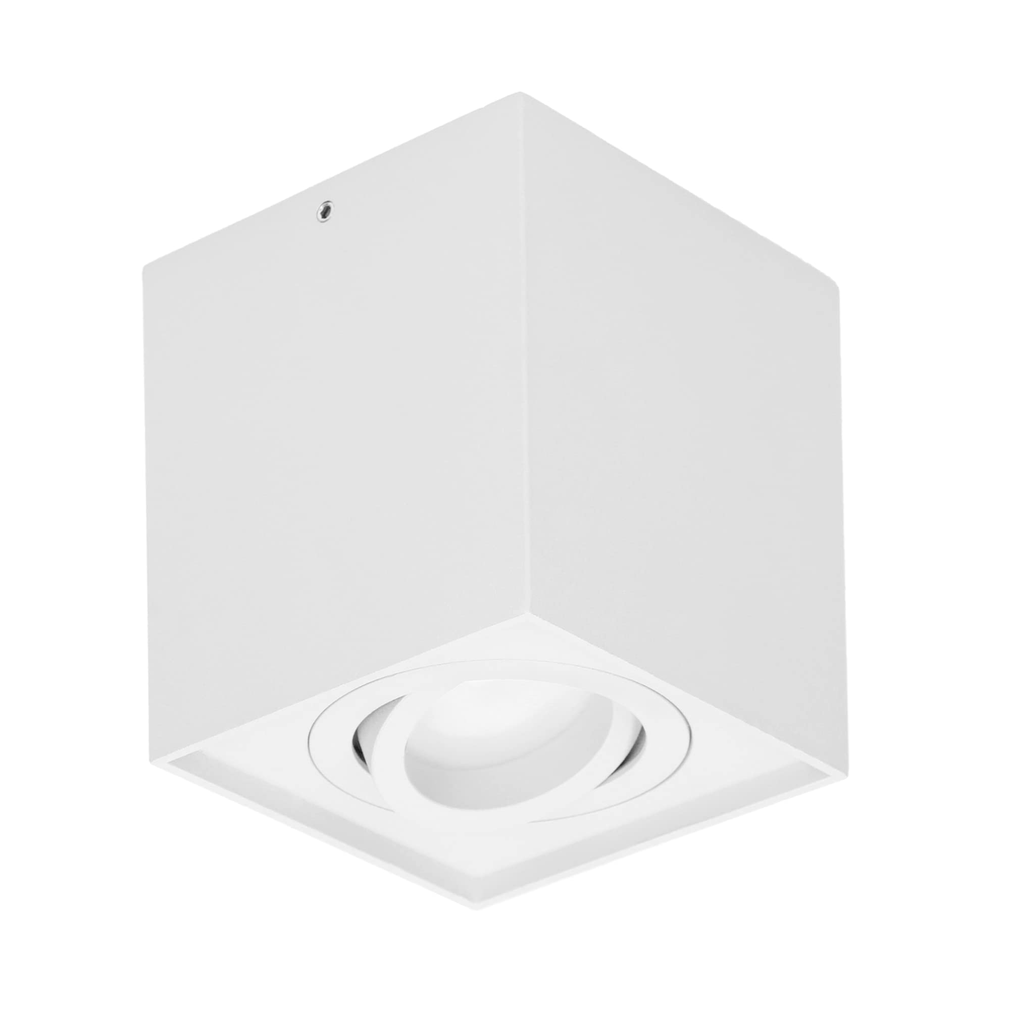 Adviti Carolin Deckenleuchte Quadratisch GU10 IP20 35W Max (Glühbirne Separat Kaufen) (Weiß)