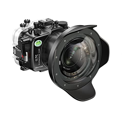 Sea frogs Unterwasser Kameragehäuse kompatibel mit Sony A7C 16-35MM f4 IPX8 40m/130ft Maximale Tauchtiefe Wasserdichtes Kameragehäuse für Tauchen, Surfen, Rudern, Skifahren
