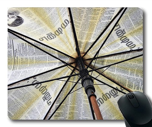 (Precision Lock Edge Mouse Pad) Umbrella Umbrella Inner Abstract Kerala White Gaming Mouse Pad Mouse Mat for Mac or Computer