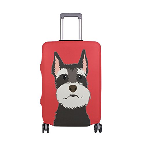 ALAZA Schnauzer Dog Gepäckabdeckung Für 18-20 Zoll Koffer Spandex Reise-Schutz