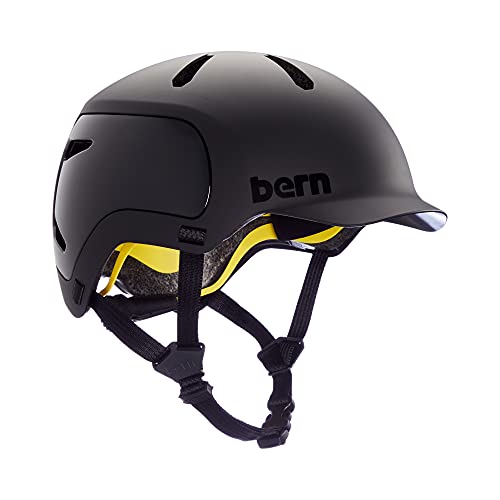 Bern WATTS 2.0 Fahrrad Helm, Matte Black, S