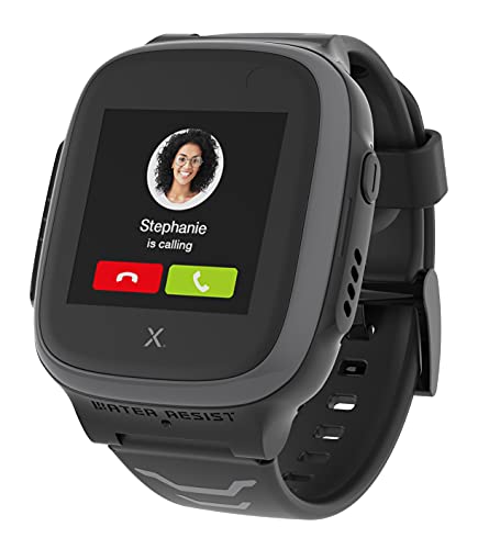 XPLORA X5 Play - wasserdichte Telefon Uhr für Kinder - 4G, Anrufe, Nachrichten, Schulmodus, SOS-Funktion, GPS, Kamera und Schrittzähler - 2 Jahre Garantie (SCHWARZ)