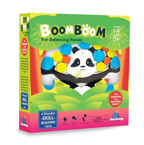 BoomBoom The Balancing Panda Fun Preschool Balancing Game - Preisgekröntes Kinder- und Familienfreundliches pädagogisches Panda-Holzspiel von Blue Orange Games - 1 bis 4 Spieler für Kinder ab 3 Jahren