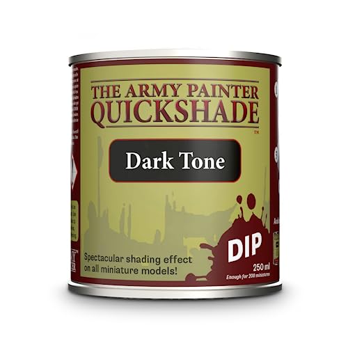 The Army Painter | Dark Tone Quickshade | 250ml | aus feinen schwarzen Pigmenten | für perfekte Schattierungen | Wargame Modellmalerei